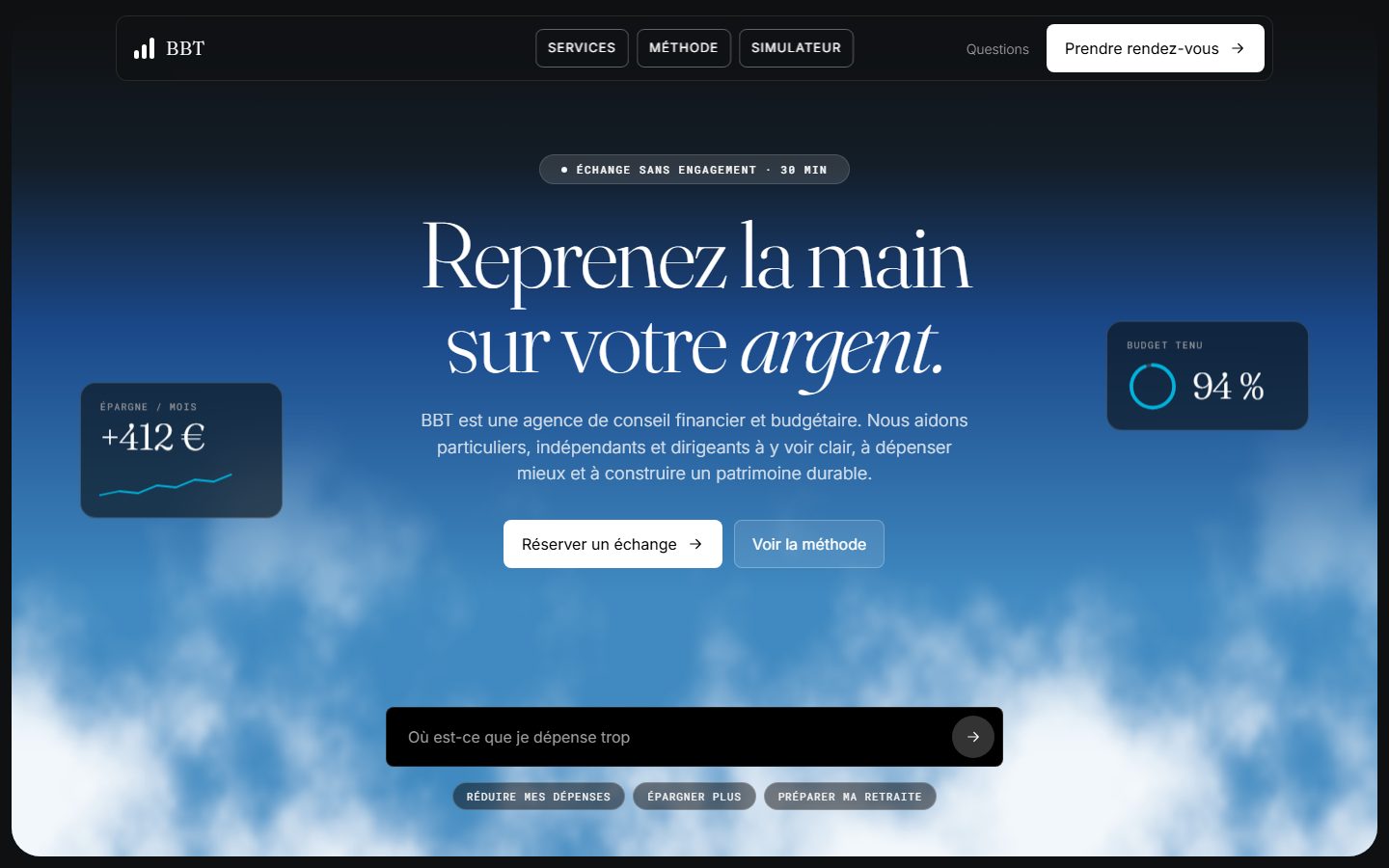 Aperçu du site BBT